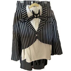 Nightmare Before Christmas JACK SKELLINGTON SUIT COSTUME Kids Boys Child Sz 6-8